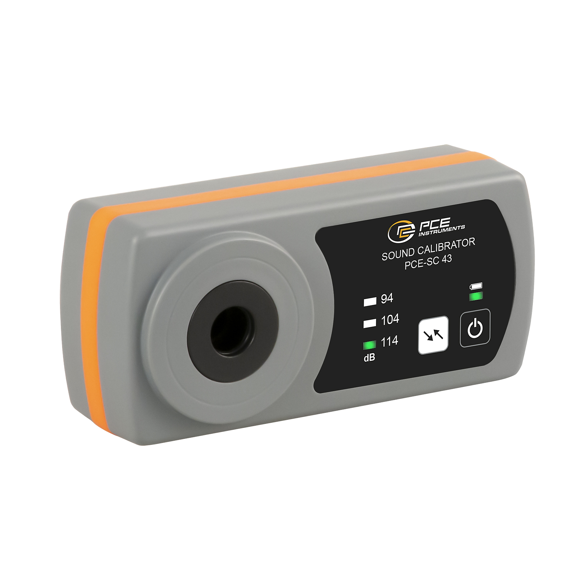 PCE Sound Level Calibrator — Class II, 1 Hz Frequency, Adjustable Sound Pressure Levels, Model# PCE-SC 43
